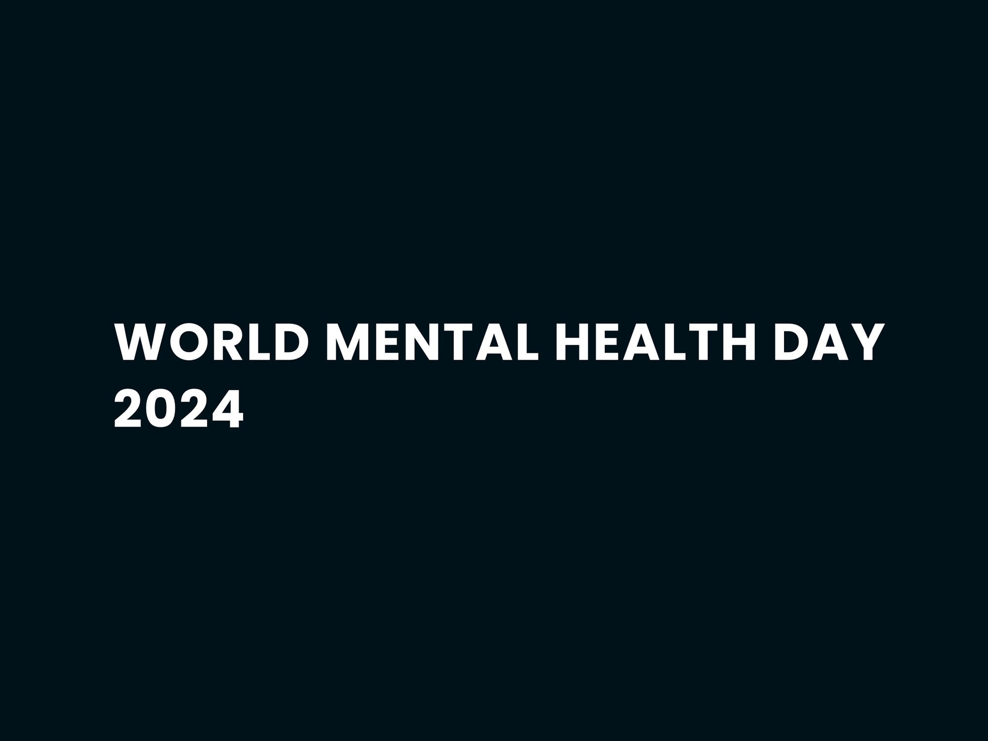 World Mental Health Day 2024